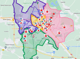 Interaktywna mapa wyborcza miasta Siedlce