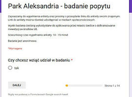 Ankieta nt. Parku "Aleksandria"