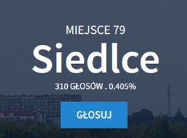 Zagłosuj na Siedlce w turnieju miast!