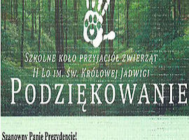 Niezwykłe podziękowania