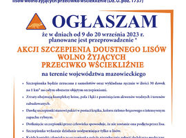 Szczepienie lisów